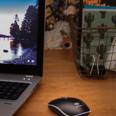 Light up logo wireless mouse