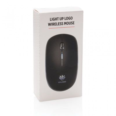 Light up logo wireless mouse