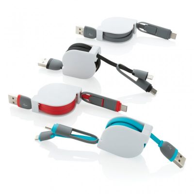 3-in-1 retractable cable