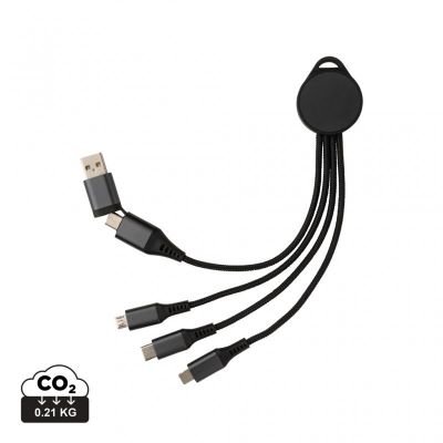 Terra RCS recycled aluminium 6-in-1 charging cable