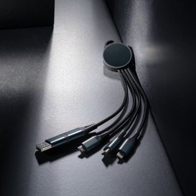 Terra RCS recycled aluminium 6-in-1 charging cable