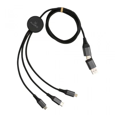 Terra 60W RCS recycled aluminium 120cm 6-in-1 cable