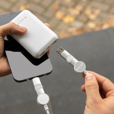 Oakland RCS recycled plastic 6-in-1 fast charging 45W cable