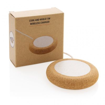 Cork and Wheat 5W wireless charger