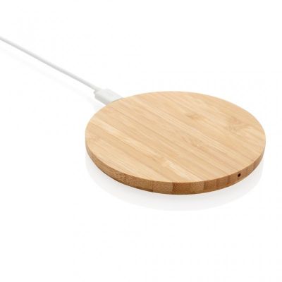 Bamboo 5W round wireless charger