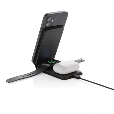 Swiss Peak RCS rPU 15W  3-in-1 magnetic wireless charger