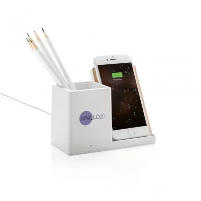 Ontario 5W wireless charger with pen holder
