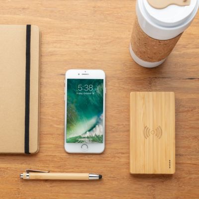 Bamboo 4.000 mAh wireless 5W Powerbank