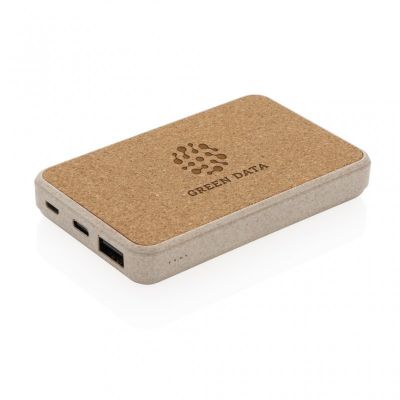 Cork and Wheat 5.000 mAh pocket powerbank