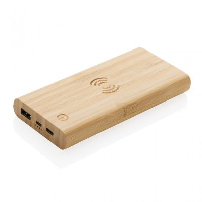 Bamboo 8.000 mAh 5W wireless powerbank