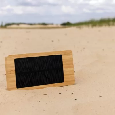 Sunwick 10.000 mAh Bamboo solar powerbank