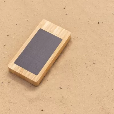 Sunwick 10.000 mAh Bamboo solar powerbank