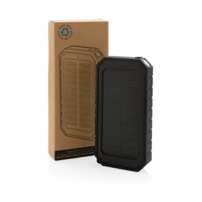 RCS recycled plastic Solar powerbank with 10W Wireless