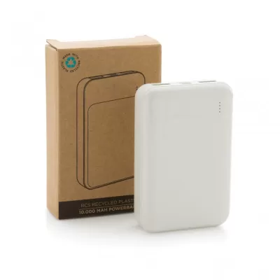 RCS standard recycled plastic 10.000 mAh powerbank