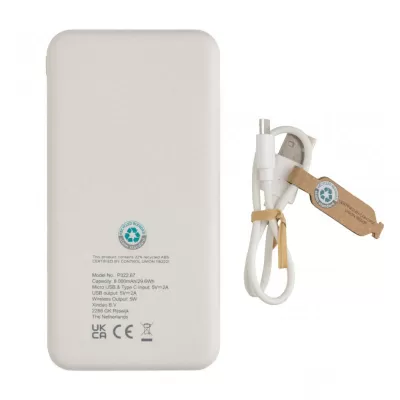 RCS standard recycled plastic wireless powerbank