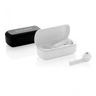 Free Flow TWS earbuds in charging case