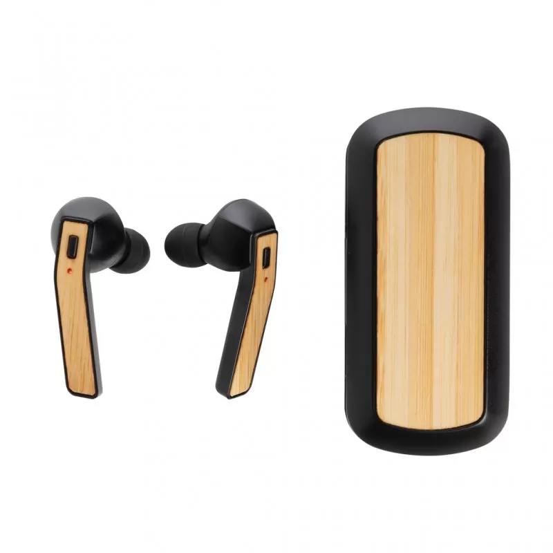Bamboo Free Flow TWS earbuds in case