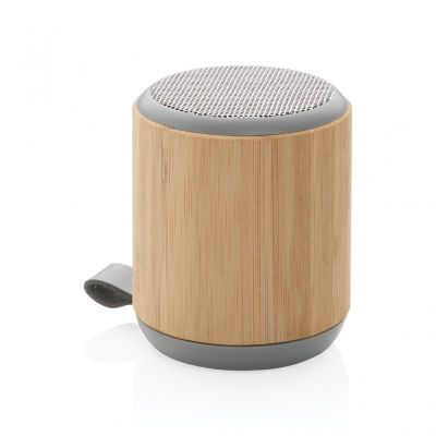 Bamboo and fabric 3W wireless speaker