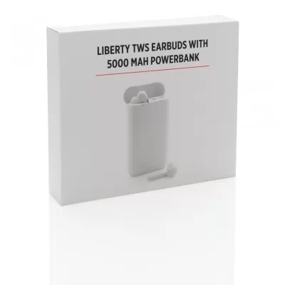 Liberty TWS earbuds with 5.000 mAh powerbank