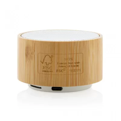 RCS recycled plastic and bamboo 3W wireless speaker