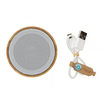 RCS recycled plastic and bamboo 3W wireless speaker