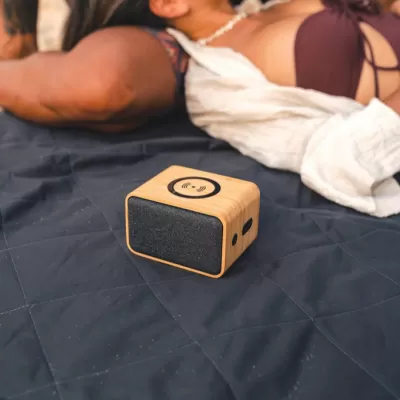 RCS Rplastic 3W speaker with bamboo 5W wireless