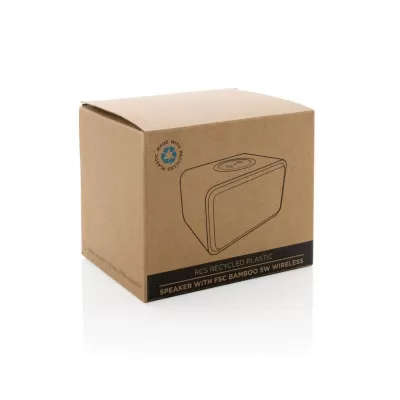 RCS Rplastic 3W speaker with bamboo 5W wireless