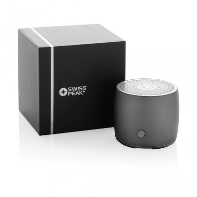 Swiss Peak RCS recycled aluminium 3W bass speaker