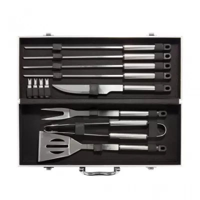 12 pcs barbecue set in aluminium box