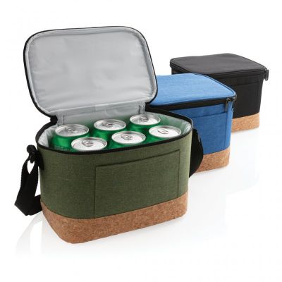 Two tone cooler bag with cork detail