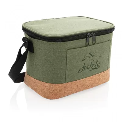 Two tone cooler bag with cork detail