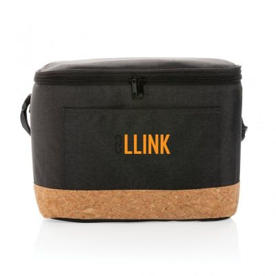 Impact AWARE™ XL RPET two tone cooler bag with cork detail