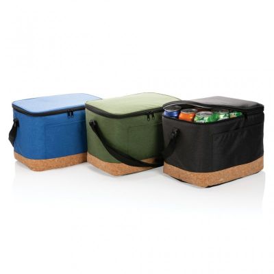 Impact AWARE™ XL RPET two tone cooler bag with cork detail