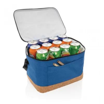 Impact AWARE™ XL RPET two tone cooler bag with cork detail