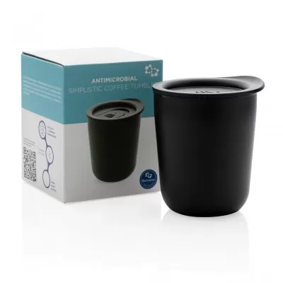 Simplistic antimicrobial coffee tumbler