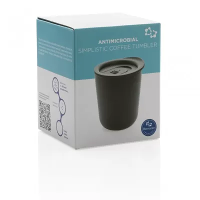 Simplistic antimicrobial coffee tumbler