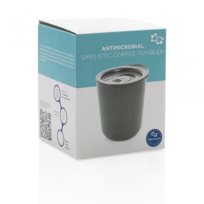 Simplistic antimicrobial coffee tumbler