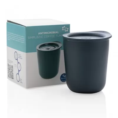 Simplistic antimicrobial coffee tumbler