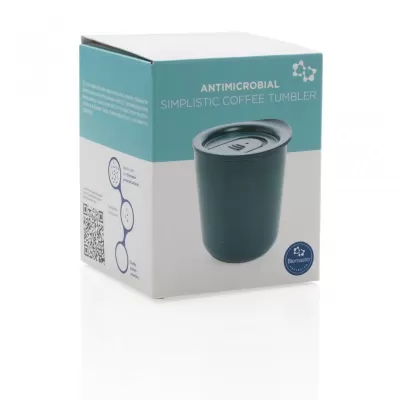 Simplistic antimicrobial coffee tumbler