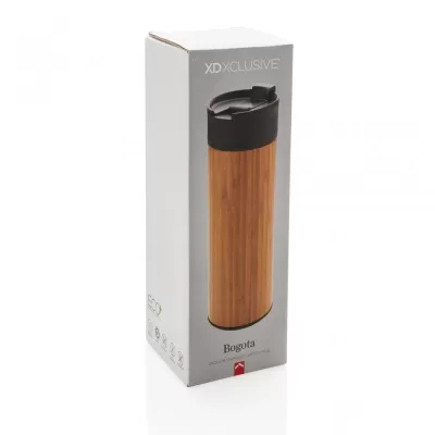 Bogota vacuum bamboo coffee mug