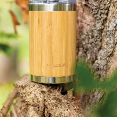 Bamboo coffee to go tumbler