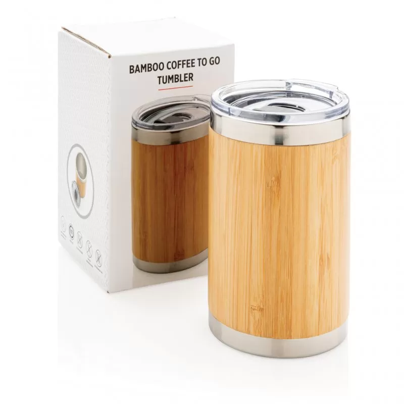 Bamboo coffee to go tumbler