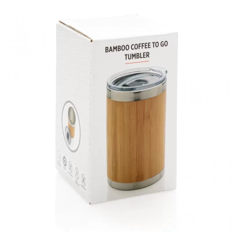 Bamboo coffee to go tumbler