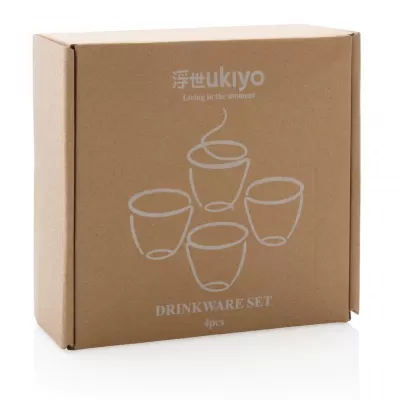 Ukiyo 4pcs drinkware set