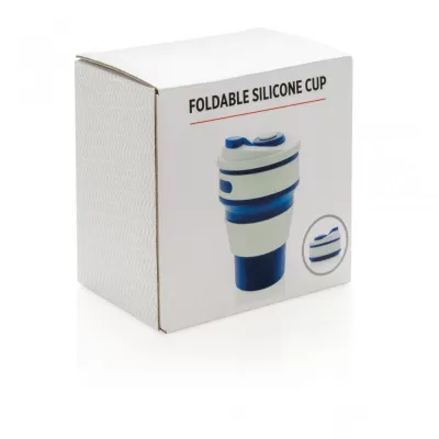 Foldable silicone cup