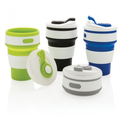 Foldable silicone cup