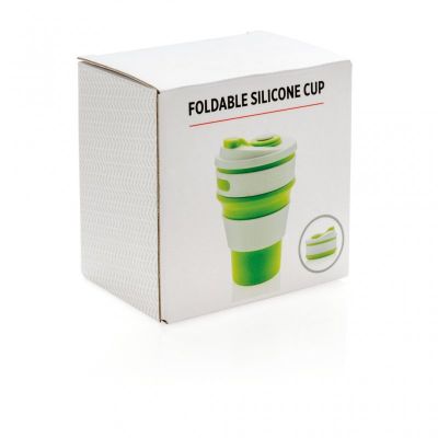 Foldable silicone cup