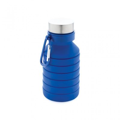 Leakproof collapsible silicone bottle with lid