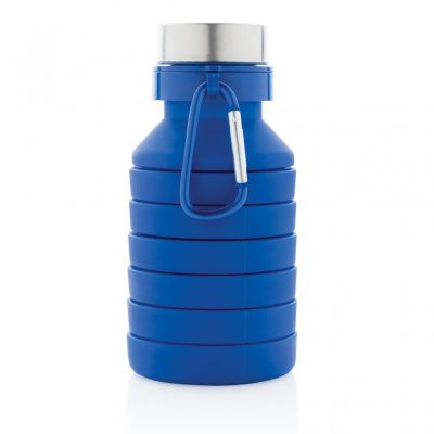 Leakproof collapsible silicone bottle with lid