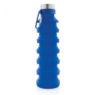 Leakproof collapsible silicone bottle with lid